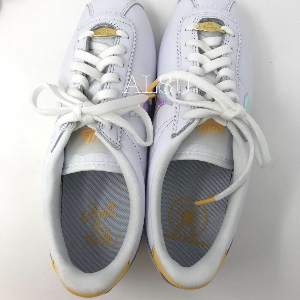 NWT Nike Classic Cortez White Clear Topaz Gold W - Picture 6 of 8